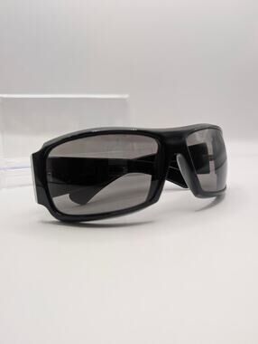 AUTH Gucci GG1559/S Black Y2K Shield Wraparound Sunglasses Vintage Made in Italy